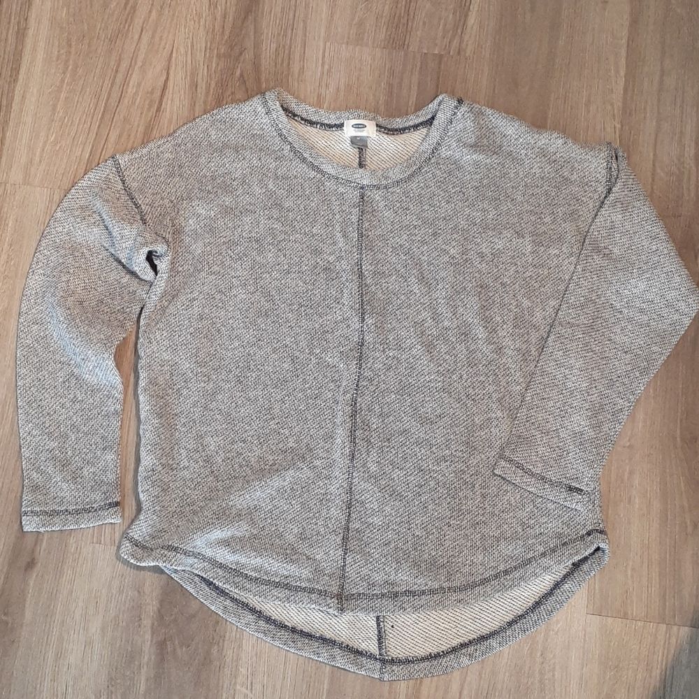 Old Navy Womens Medium blue & white pullover